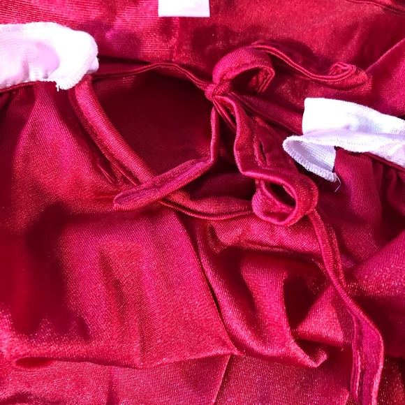 Amoureuse NWT Baby Doll Ruffle Gown Classic Red w/ soft pink ruffle-sz 4x(34/36) - Picture 9 of 13